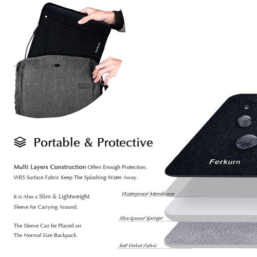 Ferkurn 14 inch Laptop Case Sleeve Compatible with 2021 MacBook Pro A2442 M1 /HP Chromebook x360 Pavilion Stream/Dell Inspir