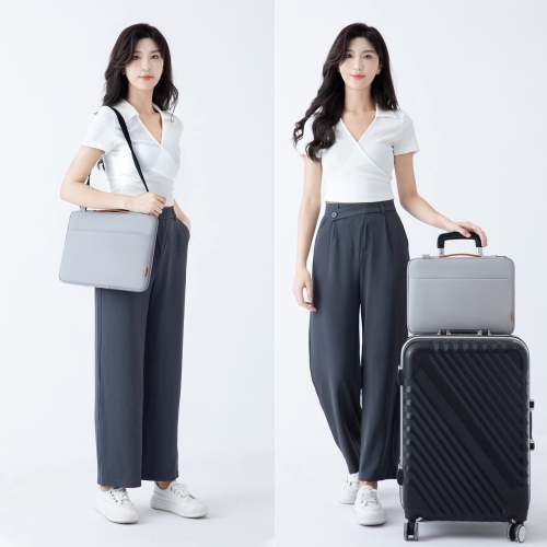 DOMISO 15.6 Inch Laptop Bag Cover Waterproof Shockproof Notebook Sleeve Case Shoulder Bag Protective Cover for 15.6" HP 15/T