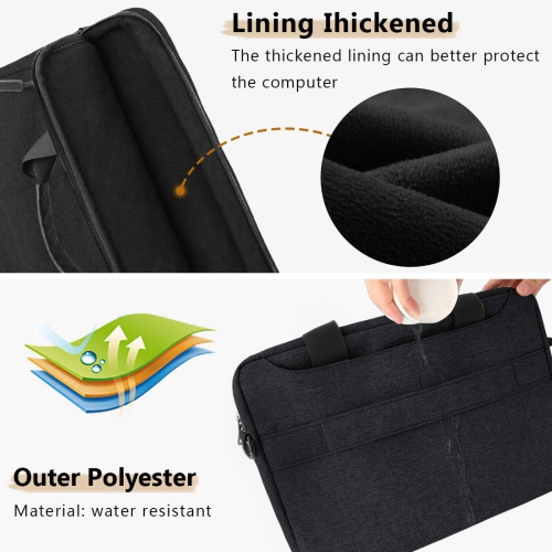 Laptop Bag for Men 15.6 inch Business Briefcase with Organizer Laptop Messenger Shoulder Bag Sleeve Case Handbag Multifuncti