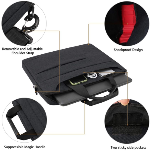 Laptop Bag for Men 15.6 inch Business Briefcase with Organizer Laptop Messenger Shoulder Bag Sleeve Case Handbag Multifuncti