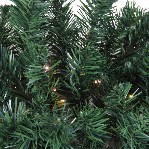 Pre-Lit High Sierra Pine Commercial Artificial Christmas Wreath - 8' - Warm White Lights