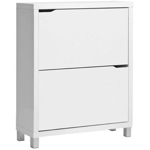 Baxton Studio Simms Modern Shoe Cabinet in White