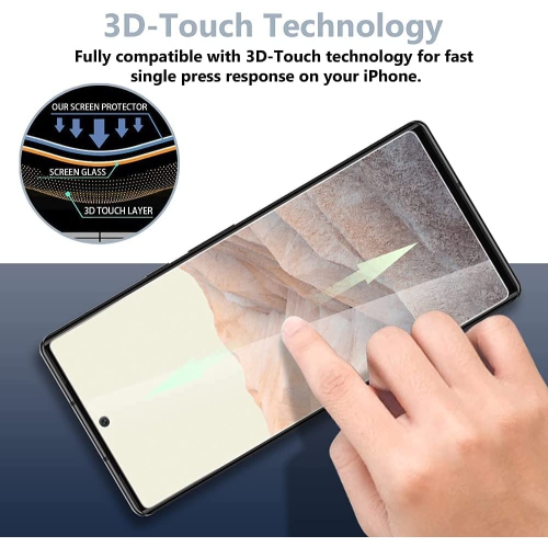 KEEGUARD Tempered Glass Screen Protector for Google Pixel 6a 5G 6.1 " 2022 HD Clear Anti Scratch + Camera Lens Protector