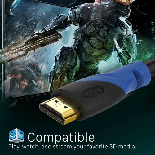 Ultra HD, CL3, 28 AWG 4K HDMI Cable 18Gbps/30 Foot Long HDMI Cord