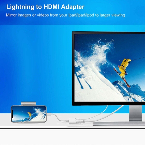 Yellow-Price Apple MFi Certified Lightning to Digital AV Adapter for iPhone/iPad/iPod - Yellow