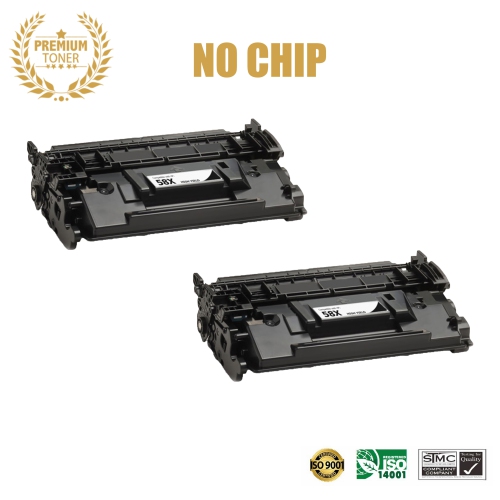 [No Chip]2PK Ultra Toner® Compatible Replacement for HP 58X CF258X High Yield Black Toner Cartridge - HP LaserJet M406dn MFP M430f LaserJet Pro M304
