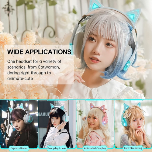 Edifier G5BT CAT Wireless Bluetooth Wired Cat Ear Gaming Headset with Mic