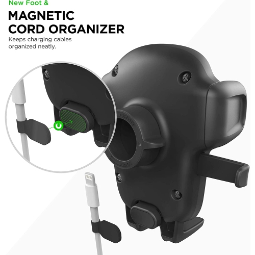 Easy One Touch 5 Air Vent Universal Car Mount Phone Holder W/Flush Mount for iPhone, Samsung, Moto, Huawei, Nokia, LG, Smartphones