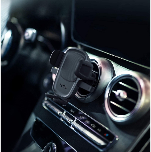 Easy One Touch 5 Air Vent Universal Car Mount Phone Holder W/Flush Mount for iPhone, Samsung, Moto, Huawei, Nokia, LG, Smartphones