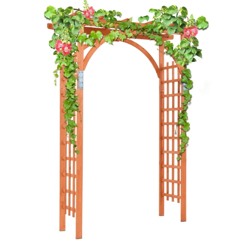 SLICKBLUE  Garden Archway Arch Lattice Trellis Pergola for Climbing Plants And Outdoor Wedding Bridal Decor