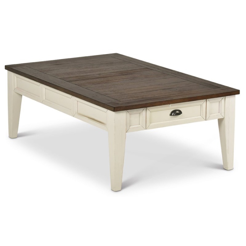 STEVE SILVER COMPANY  Steve Silver Cayla Storage Coffee Table In Dark Oak And In White