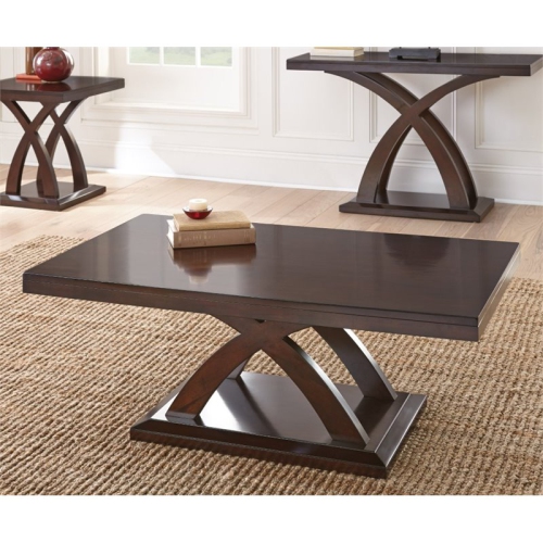 Jocelyn Coffee Table in Espresso Cherry Wood
