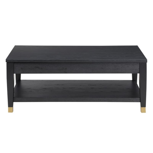 Yves Rubbed Charcoal Wood Lift-top Cocktail Table