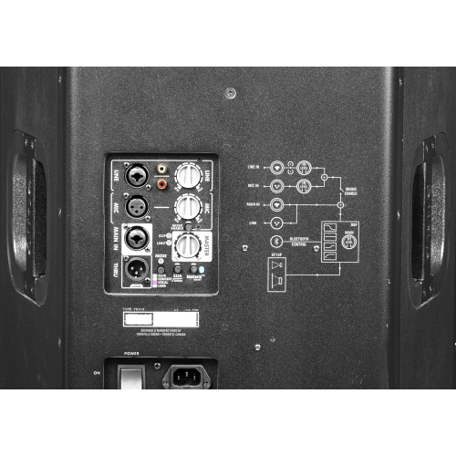 Yorkville Sound Elite 1200 Watt Program 15-Inch+Horn Active PA Cabinet