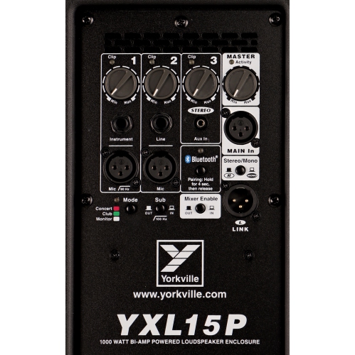 Yorkville Sound YXL15P 15 Inch 1000 Watt Powered Loudspeaker