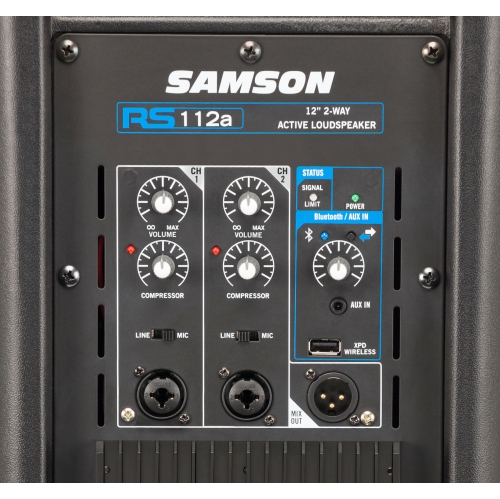 Samson RS112A 400W 2-Way Active Loudspeaker with Bluetooth Connectivity