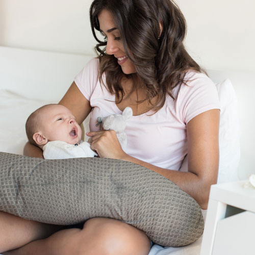 Simmons Luxury Waffle Nursing Pillow - Taupe
