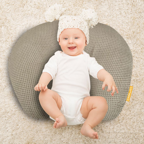 Simmons Luxury Waffle Nursing Pillow - Taupe