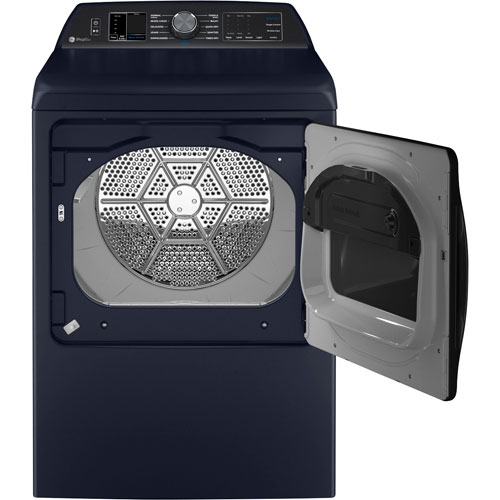 GE Profile 7.3 Cu. Ft. Electric Steam Dryer (PTD90EBMTRS) - Sapphire Blue