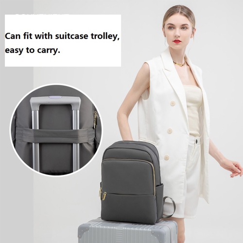 navor Backpack for Girls/Women Waterproof Daypack Casual Laptop Bag Convertible Business/Travel Backpack/Handbag -Gray Goose