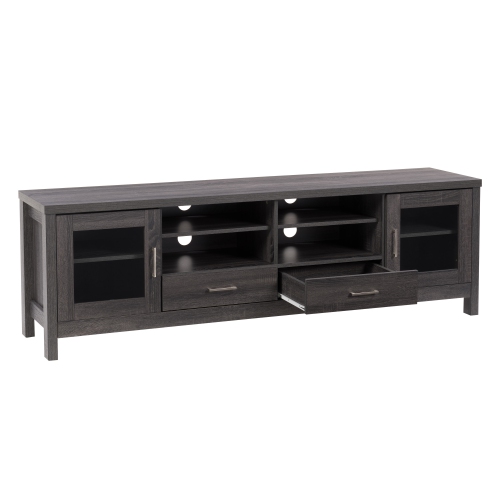 CorLiving THW-720-B Hollywood Dark Grey TV Cabinet, for TVs up to 85"