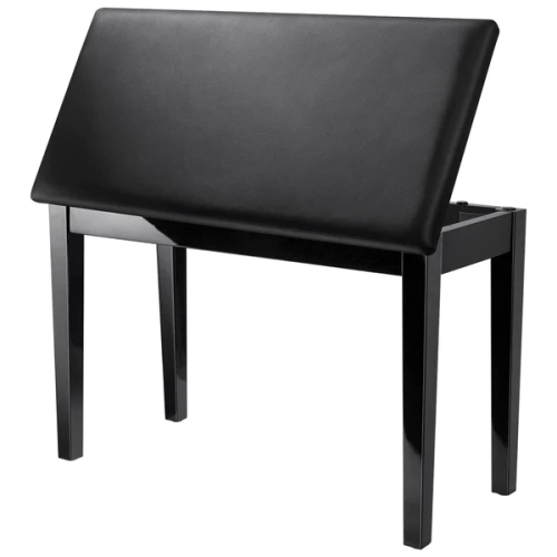 DONNER  Two-Seater Piano Bench With Storage In Black