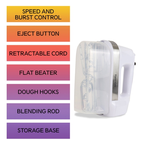 Mélangeur à main à 5 vitesses / batteur / mélangeur à main de 250 W avec contrôle rafale de Kenmore®