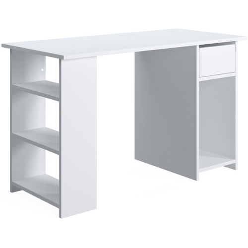 MOD-ARTE  Arma Mdf And Engineered Wood Office Desk With Storage In White