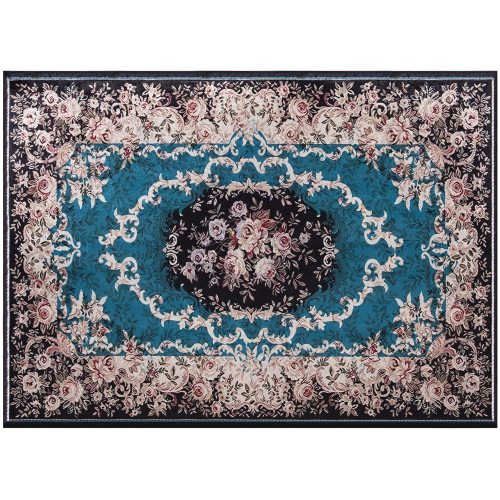 COSTWAY  Area Rug 4'8" X 6'7" Non-Shedding Anti-Slip Carpet Vintage Living Room Bedroom