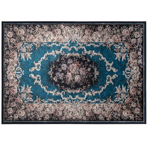 COSTWAY  Area Rug 5'4" X 7'7" Non-Shedding Anti-Slip Carpet Vintage Living Room Bedroom