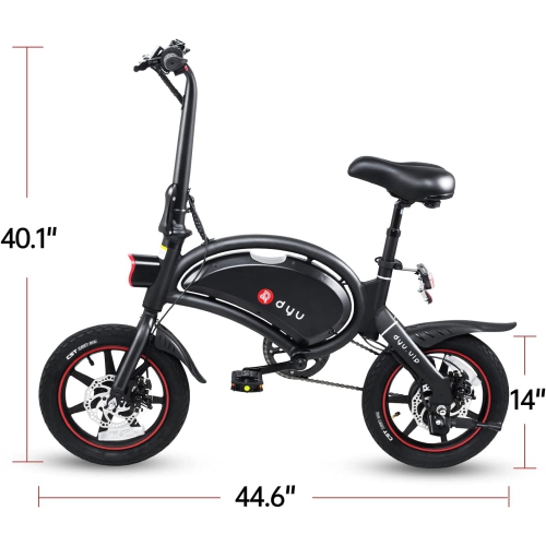 Vélo électrique pour adultes Autonomie de batterie de 14" jusqu'à 50&nbsp;km | Vélo électrique pliant,Vélo électrique de ville | 350&nbsp;W Motor |