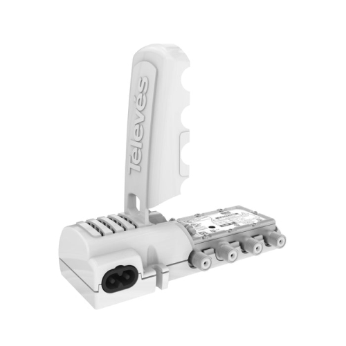 Televes – amplificateur de distribution domestique à 3 ports avec filtrage LTE 552280 pour antenne de téléviseur, blanc