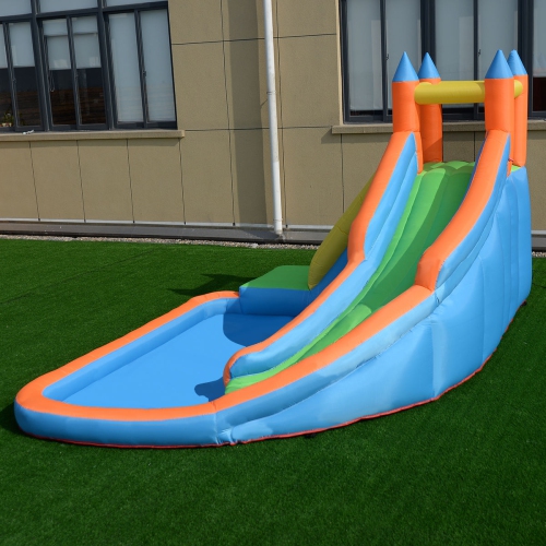 Inflatable Mighty Bounce House Jumper with Water Slide without Blower