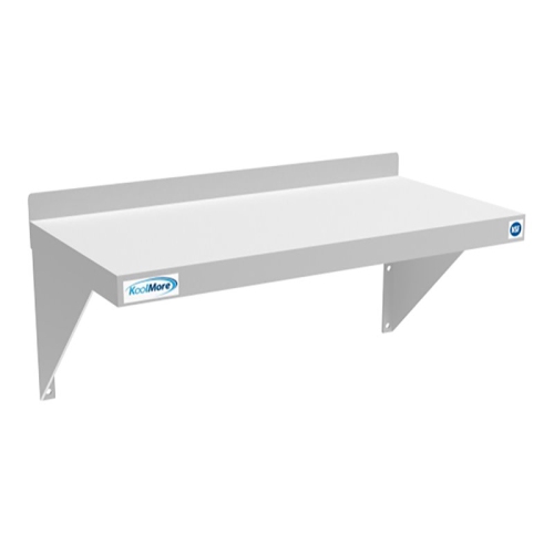 KOOLMORE  12X24 Nsf Stainless Steel Wall Mount Shelf for Kitchen In In Silver