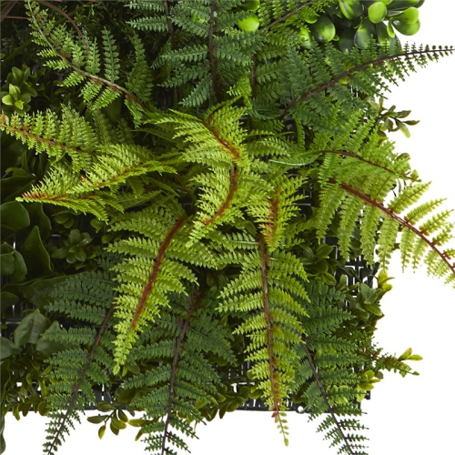 Indoor/Outdoor 29" x 29" Artificial Living Wall UV Resistant in Green