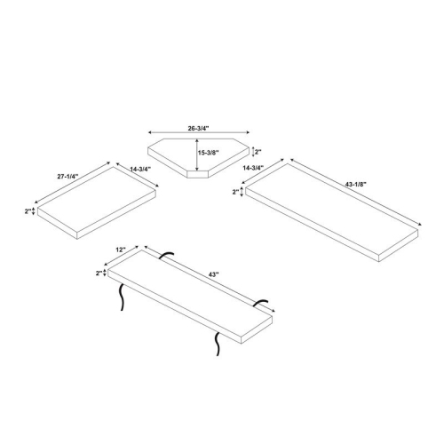 Ensemble de coussins en tissu et en PVC brun foncé Riverbay Furniture