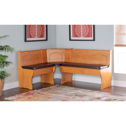 Ensemble de coussins en tissu et en PVC brun foncé Riverbay Furniture