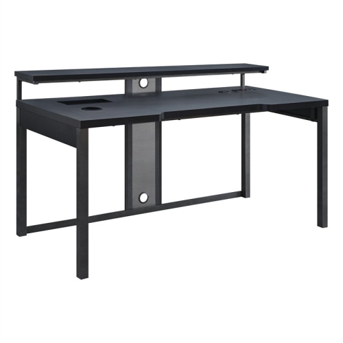 OSP HOME FURNISHINGS Adaptor 63" Gaming Desk In Black Steel Metal [This review was collected as part of a promotion