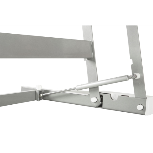 Multiposition Desk Riser in White finish with dual lift