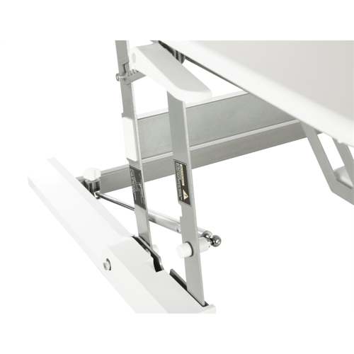 Multiposition Desk Riser in White finish with dual lift
