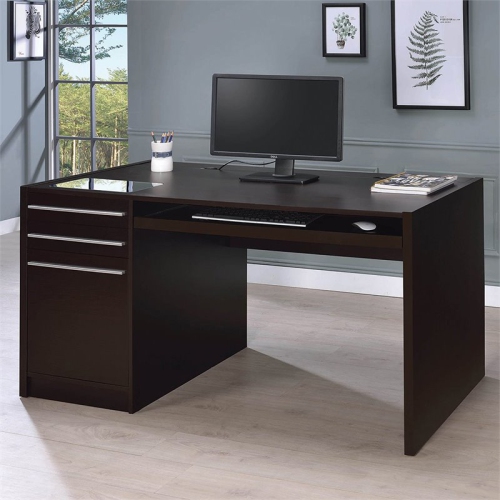 Stonecroft Furniture Connect It Computer Desk in Cappuccino