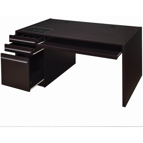 Stonecroft Furniture Connect It Computer Desk in Cappuccino