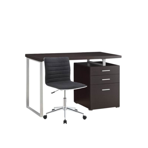 HOME SQUARE 2 Piece Office Set With Desk And Office Chair