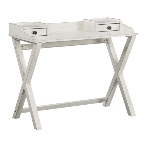 OSP HOME FURNISHINGS  Barton Writing Desk In Wash Finish Engineered Wood In White