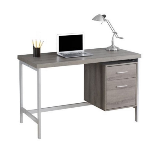 ATLIN DESIGNS  48" Metal Home Office Desk In Dark Taupe