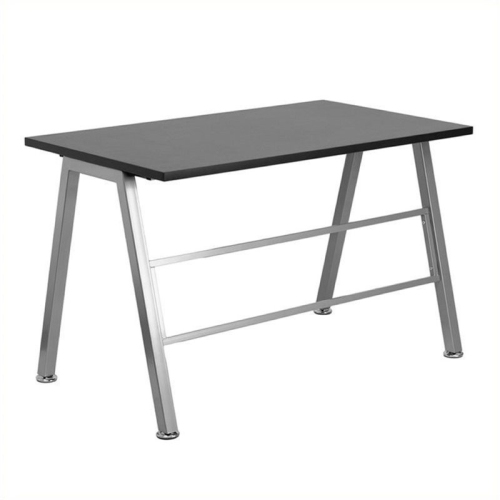 SCRANTON & CO  Glass Top Computer Desk In Black