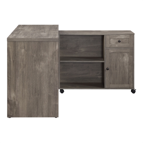 Waverly Work Station in Scottish Alder Gray Finish