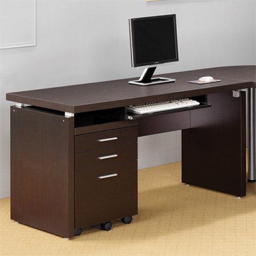 Stonecroft Furniture Contemporary Computer Desk in Cappuccino