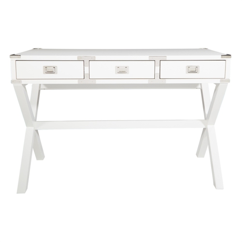 OSP HOME FURNISHINGS  Wellington 46" Desk With Power In Finish In White