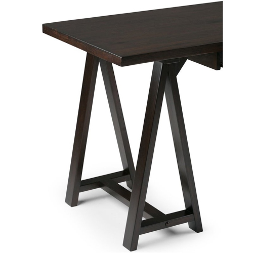 Atlin Designs Computer Desk in Dark Chestnut Brown